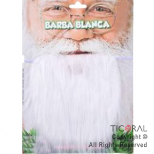 BARBA BLANCA CON BIGOTE x 1